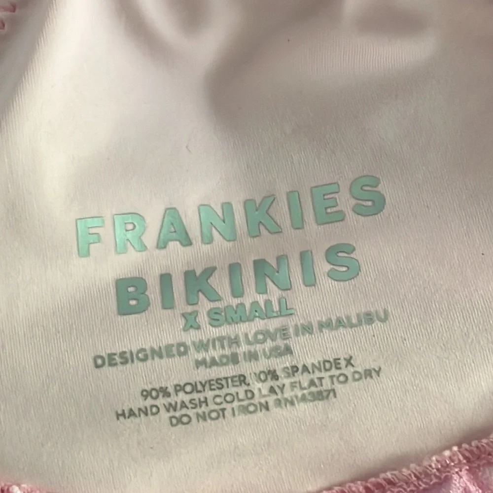 Frankie's Harlow Striped Velvet Bikini Top